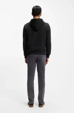 Hoodie aus Baumwoll-Terry mit Logo-Aufnäher