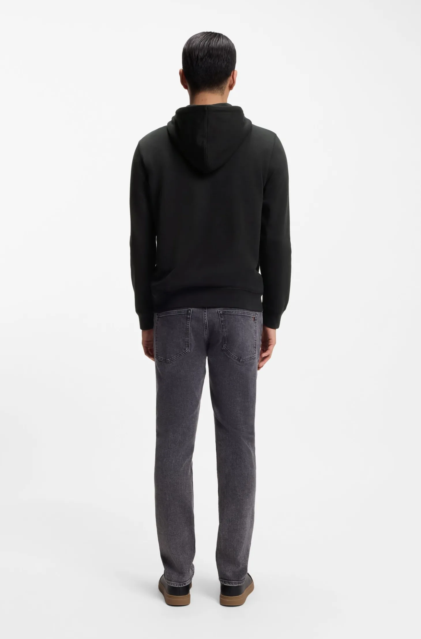 Hoodie aus Baumwoll-Terry mit Logo-Aufnäher