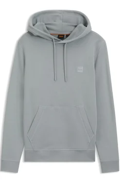 Hoodie aus Baumwoll-Terry mit Logo-Aufnäher