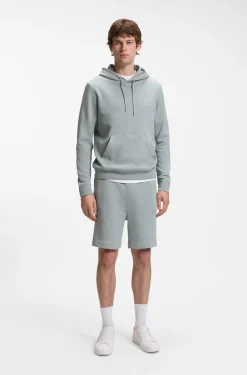 Hoodie aus Baumwoll-Terry mit Logo-Aufnäher