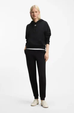 Hoodie aus Baumwoll-Terry mit Stack-Logo-Stickerei