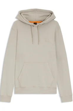 Hoodie aus Baumwoll-Terry mit Logo-Aufnäher