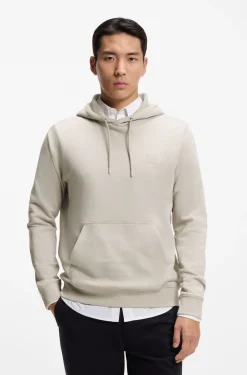 Hoodie aus Baumwoll-Terry mit Logo-Aufnäher