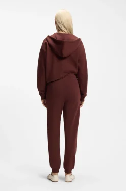Hoodie aus Baumwoll-Terry mit Reißverschluss und Logo-Stickerei