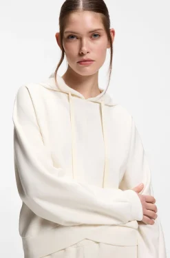 Hoodie mit abgerundetem Saum und Double-B-Monogramm