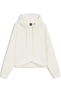 Hoodie mit abgerundetem Saum und Double-B-Monogramm