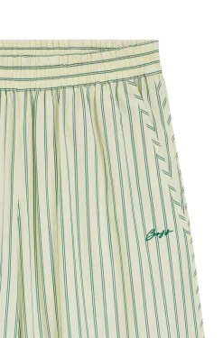 Hose aus Baumwoll-Popeline mit vertikalem Streifen