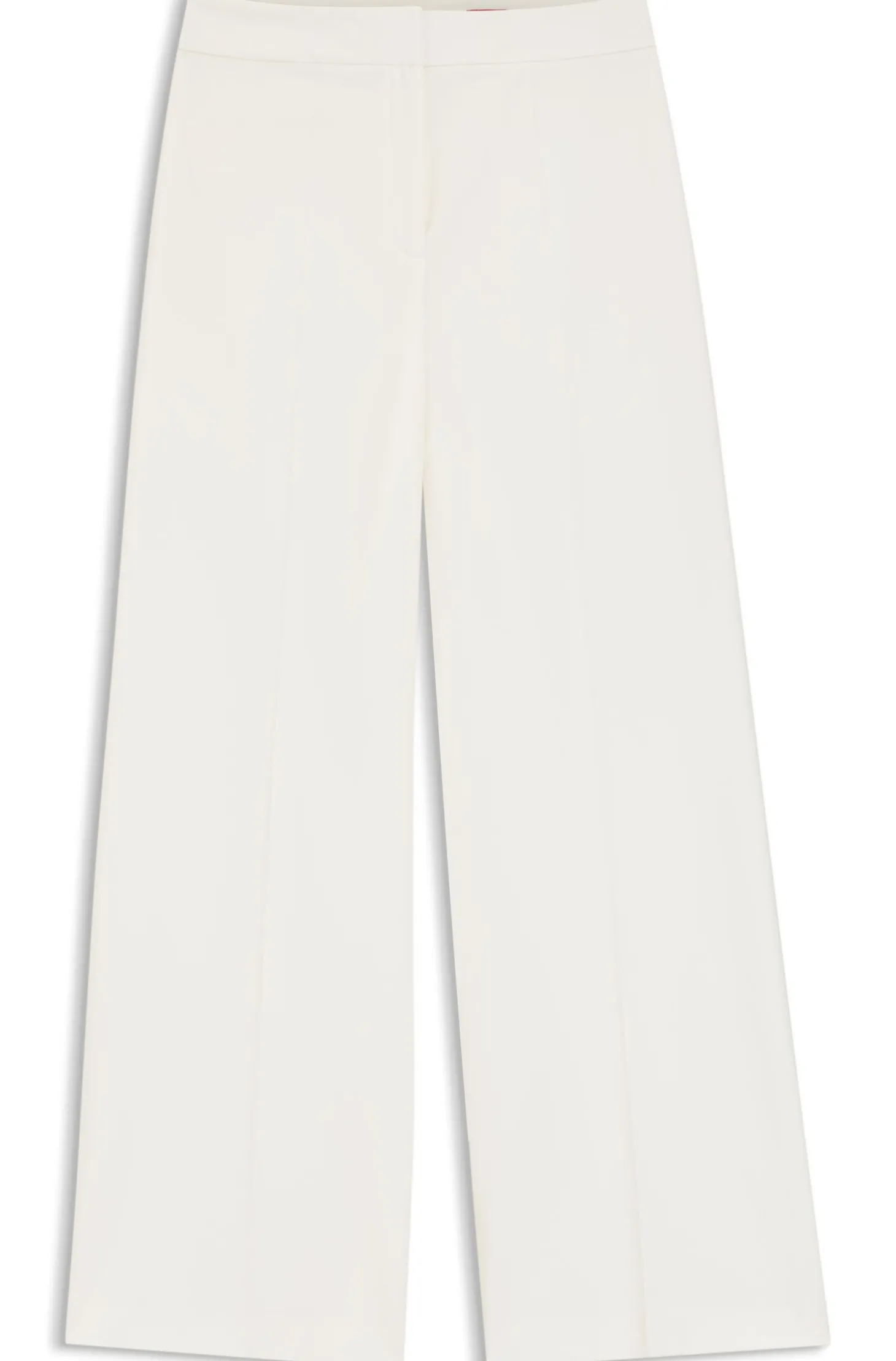 Hose aus Stretch-Gewebe mit weitem Beinverlauf