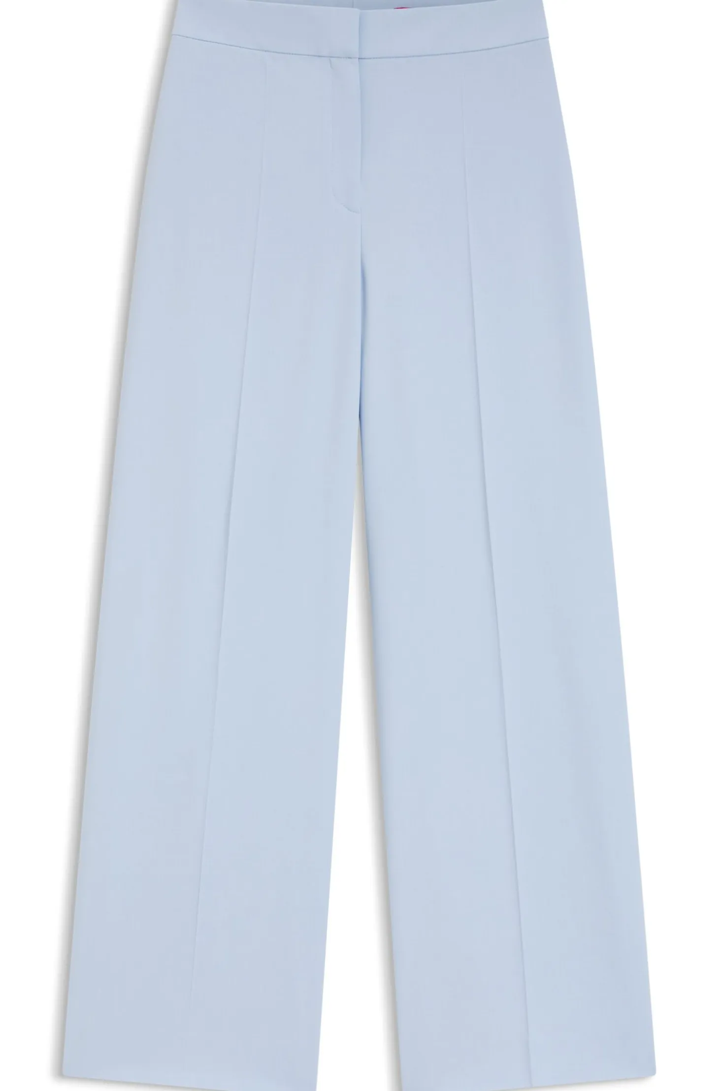 Hose aus Stretch-Gewebe mit weitem Beinverlauf