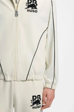 HUGO x RB Jacke mit Reißverschluss und Stier-Motiv