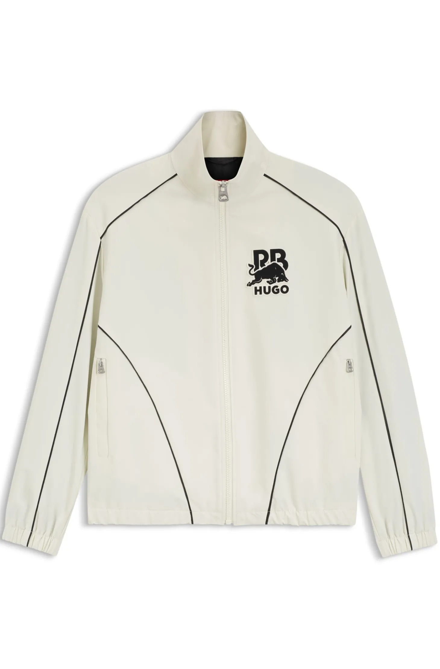 HUGO x RB Jacke mit Reißverschluss und Stier-Motiv