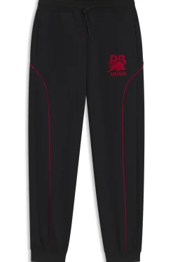 HUGO x RB Jogginghose aus Stretch-Baumwolle mit Stier-Motiv