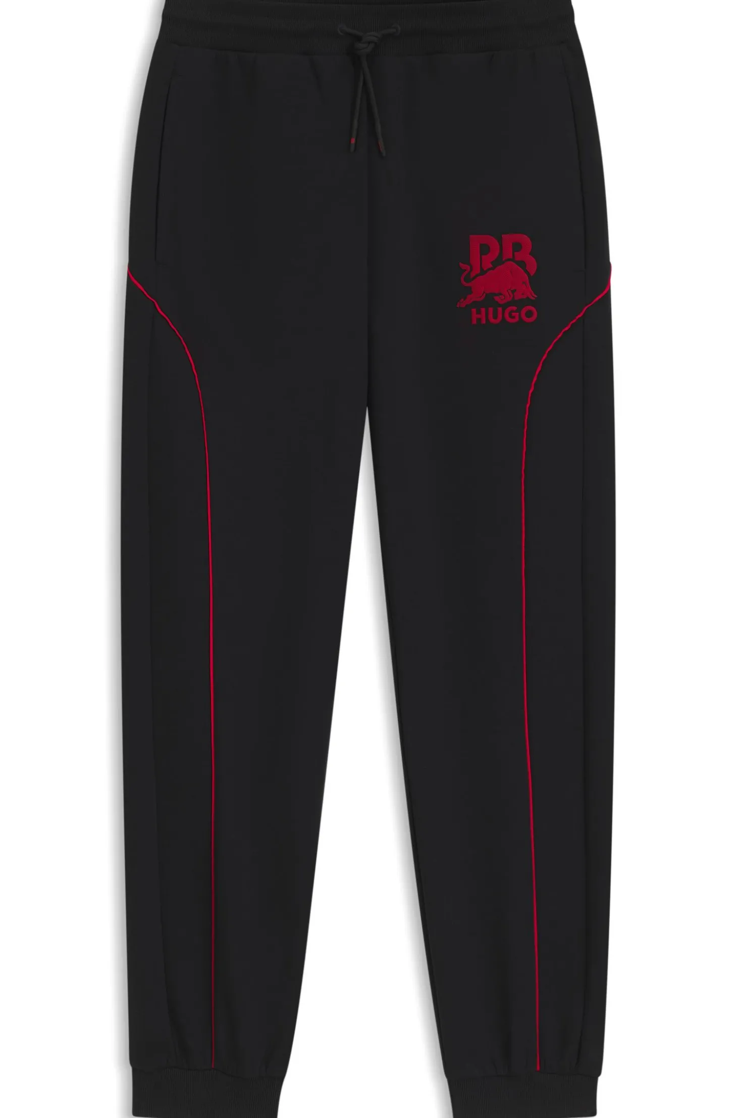 HUGO x RB Jogginghose aus Stretch-Baumwolle mit Stier-Motiv