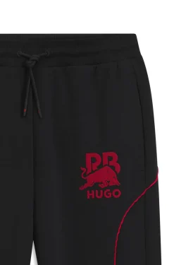 HUGO x RB Jogginghose aus Stretch-Baumwolle mit Stier-Motiv