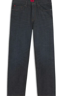 HUGO x RB Regular-Fit Jeans aus blauem Denim