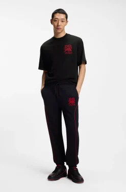HUGO x RB Relaxed-Fit T-Shirt mit Stier-Motiv