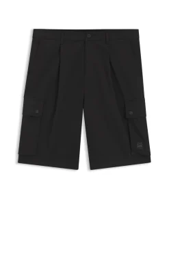 HUGO x RB Shorts aus Stretch-Baumwolle mit Stier-Motiv