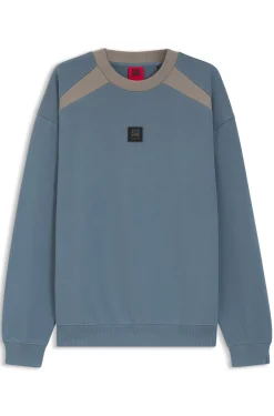 HUGO x RB Sweatshirt aus Baumwoll-Terry mit Stiermotiv