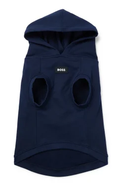 Hunde-Hoodie aus Baumwolle mit Palmen-Print
