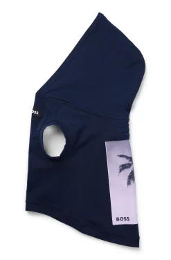 Hunde-Hoodie aus Baumwolle mit Palmen-Print