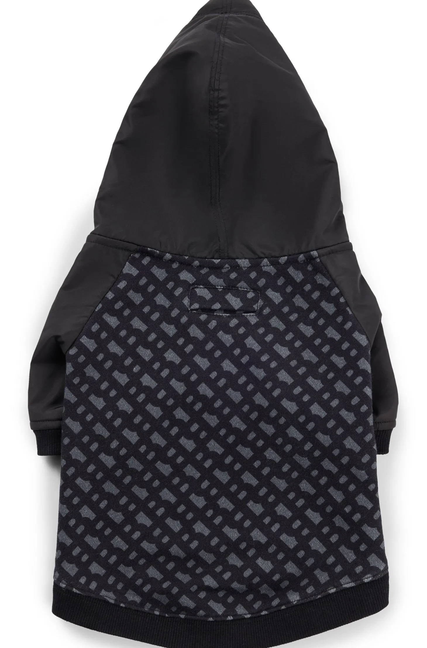Hunde-Hoodie mit Monogramm-Muster