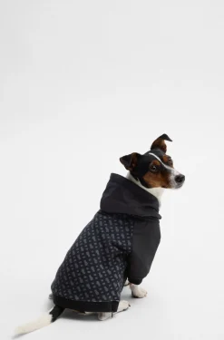 Hunde-Hoodie mit Monogramm-Muster