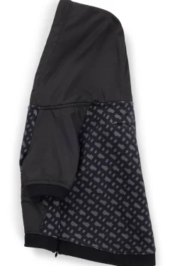 Hunde-Hoodie mit Monogramm-Muster