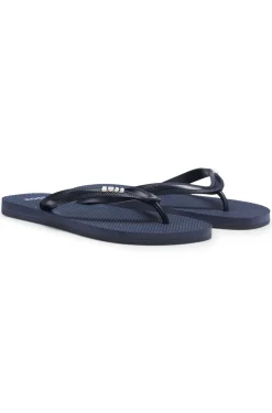 In Italien gefertigte Flip-Flops mit kontrastfarbenem Logo-Detail