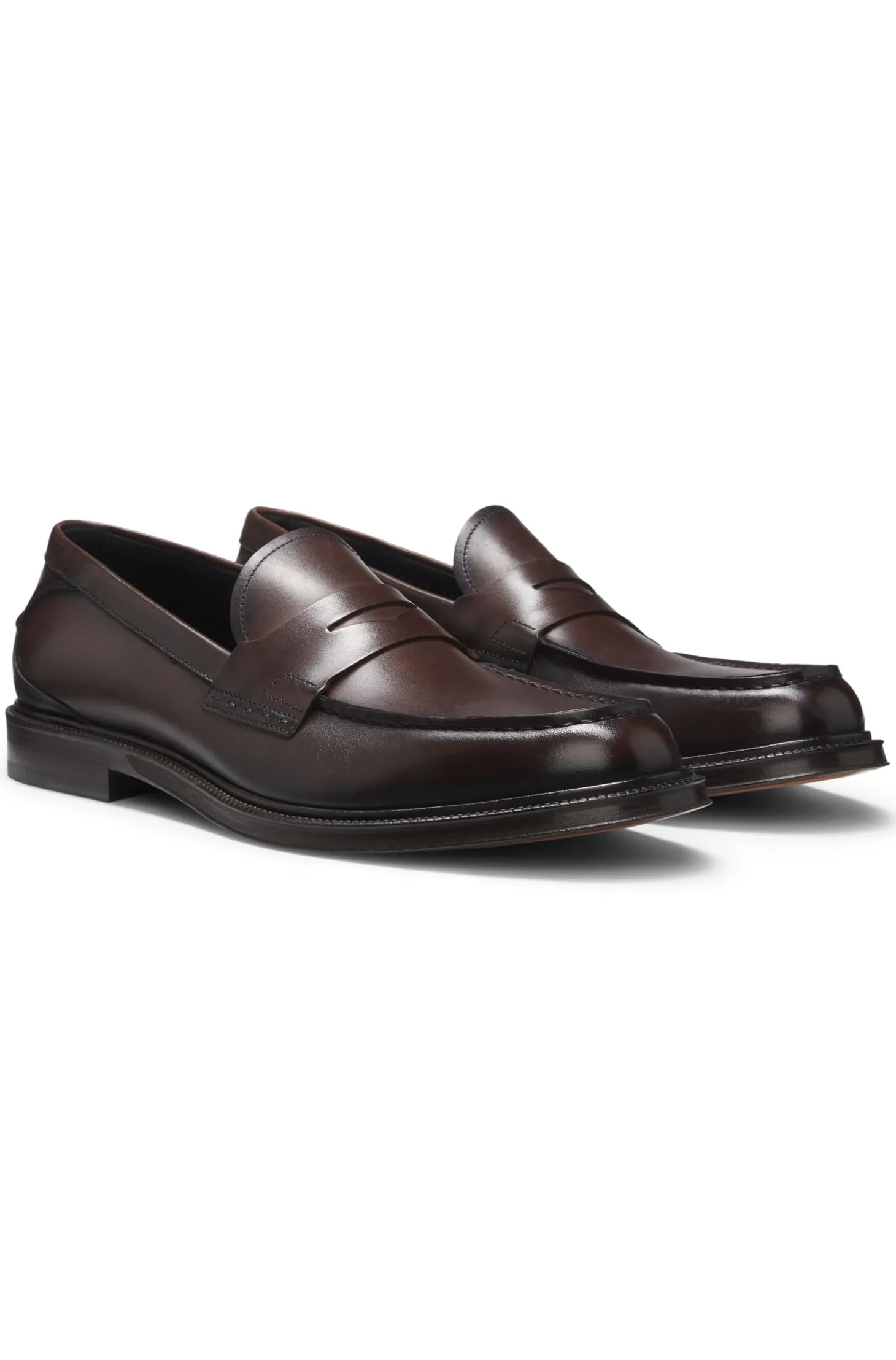 In Italien gefertigter Loafer aus weichem Leder