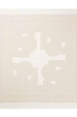 In Italien gefertigtes Tuch aus bedrucktem Seiden-Twill