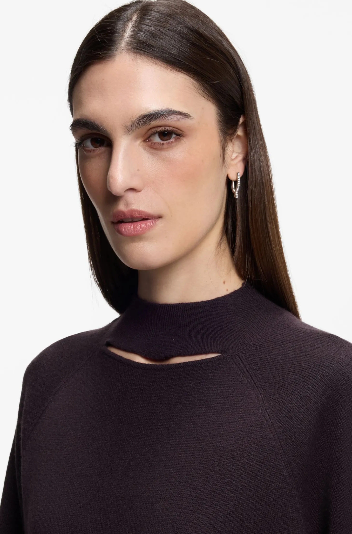 2-in-1-Kleid mit Woll-Pullover mit Kaschmir