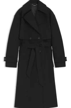 2-in-1-Trenchcoat aus elastischer Baumwolle