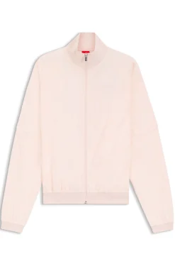 Jacke aus Baumwoll-Mix mit Allover-Logo-Muster