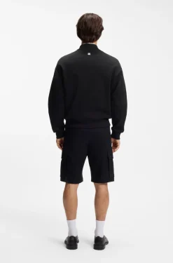 Jacke aus Baumwoll-Mix mit Lochstickerei-Streifen
