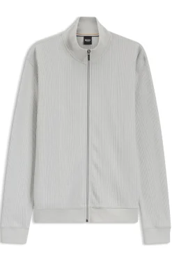 Jacke aus Baumwoll-Mix mit Waffelstruktur