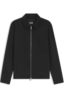 Jacke aus Schurwolle mit Reißverschluss