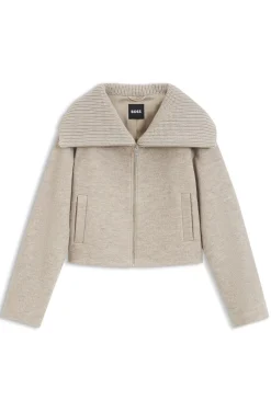 Jacke aus Schurwolle mit Reißverschluss