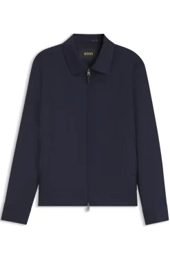 Jacke aus Schurwolle mit wasserabweisendem Finish