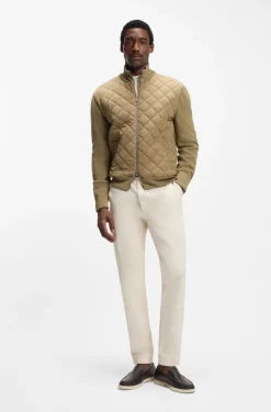 Jacke aus Wolle mit gesteppter Vorderseite