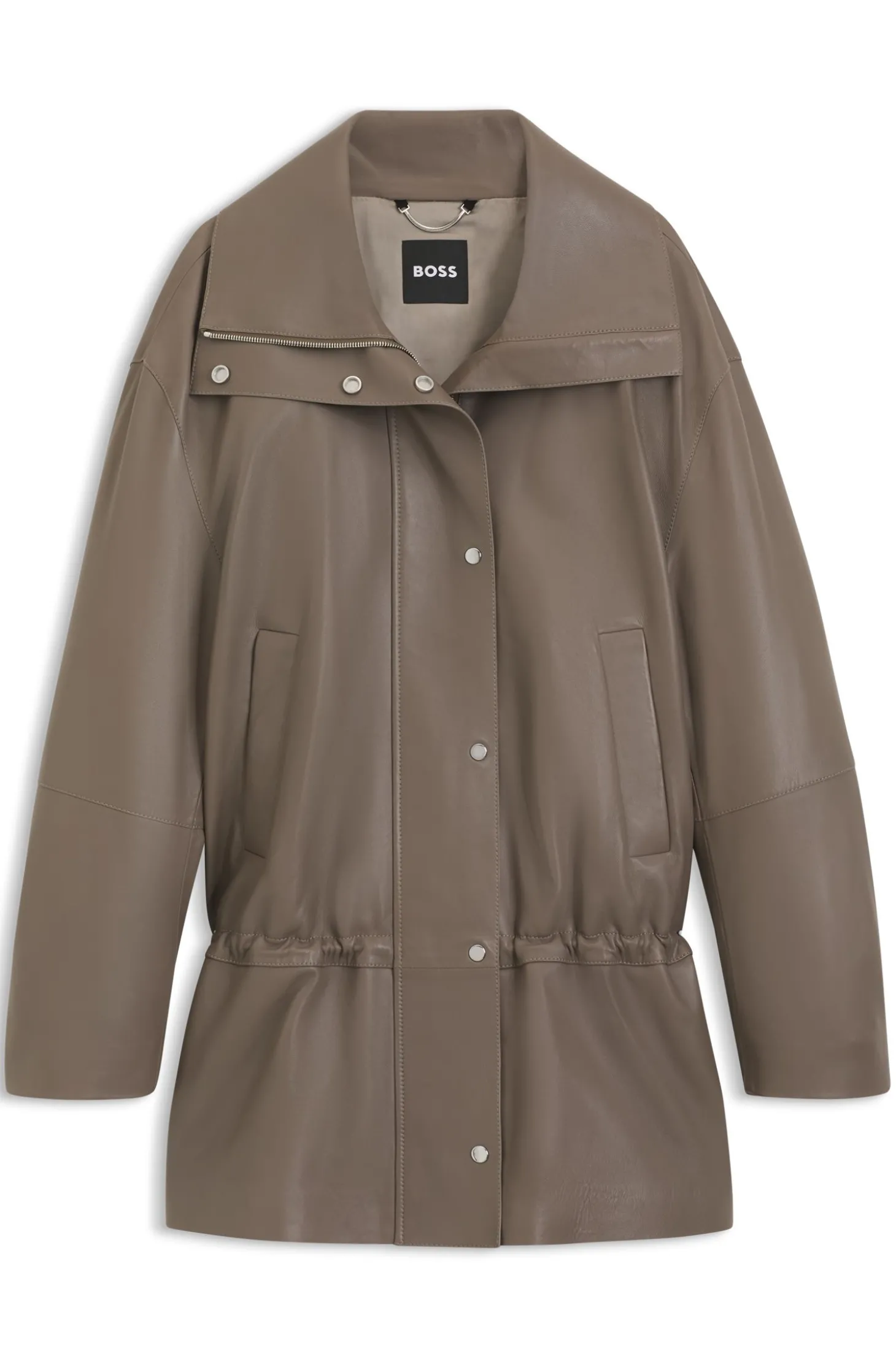 Jacke im Parka-Stil aus Leder