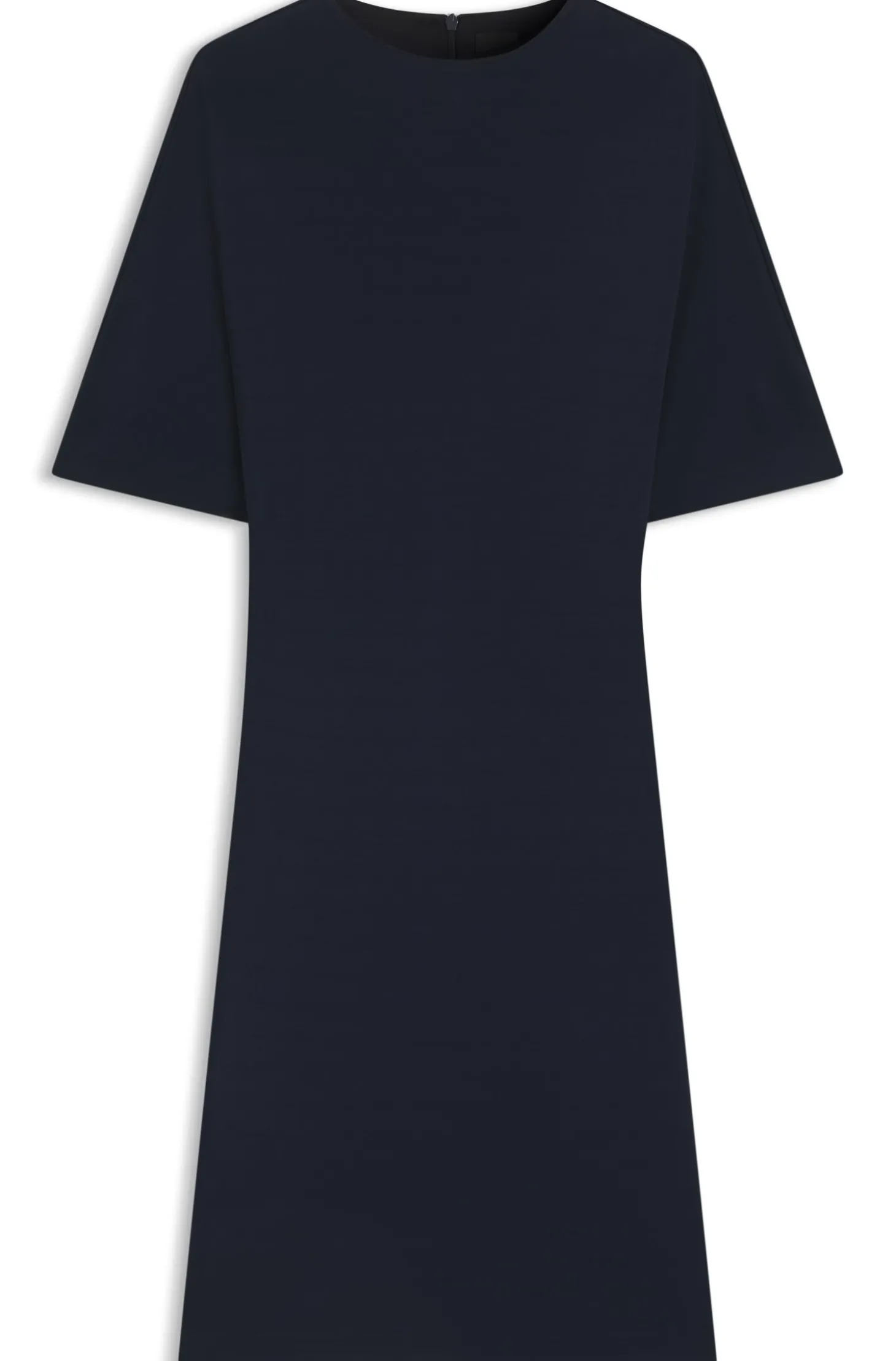 Jersey-Kleid mit Drapierung hinten