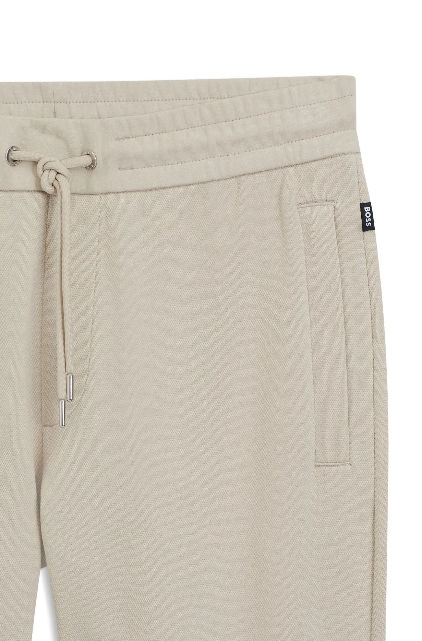 Jogginghose aus Baumwolle mit Elasthan-Anteil und Beinbündchen