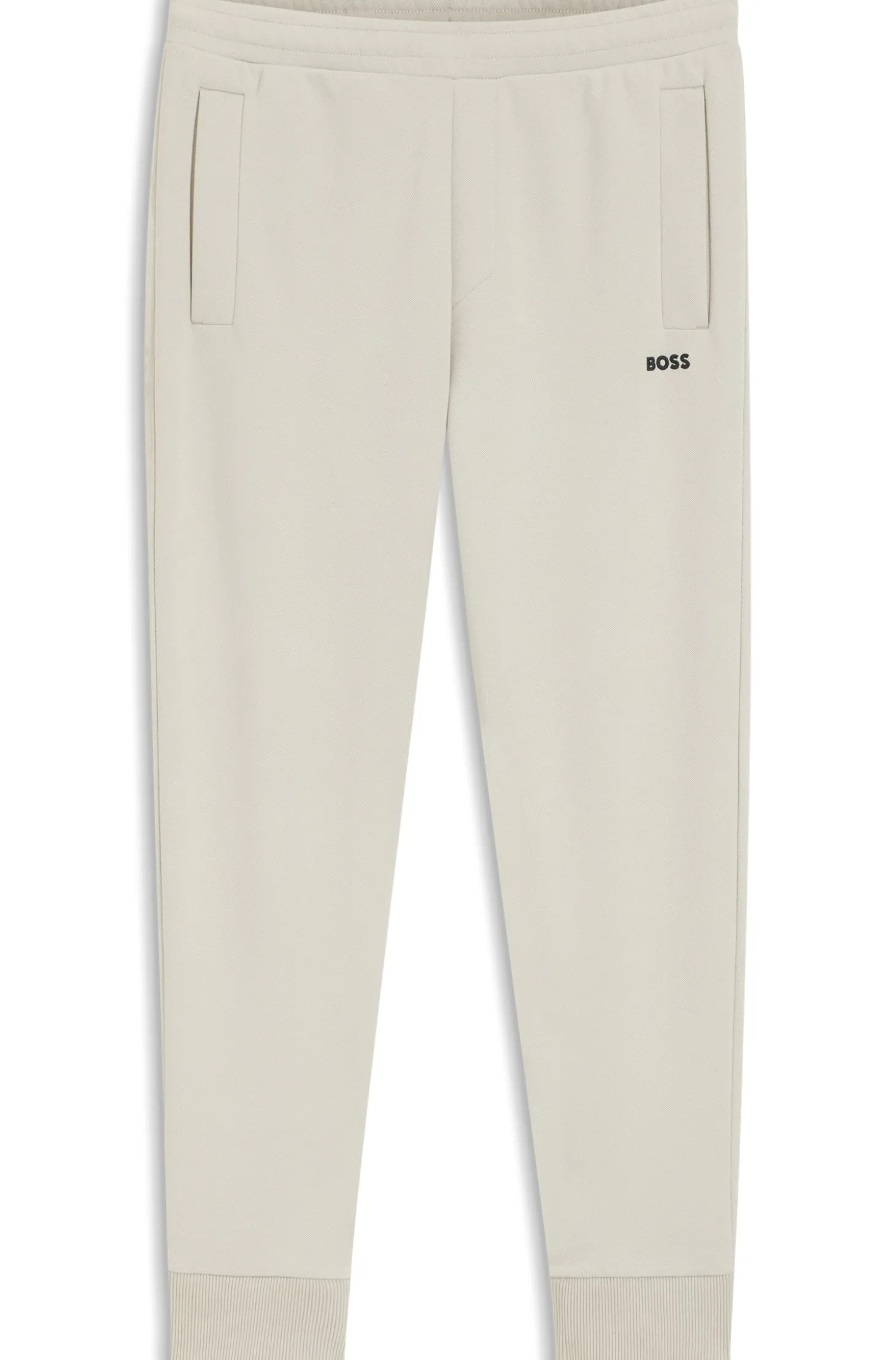 Jogginghose aus Baumwoll-Mix mit Logo-Stickerei