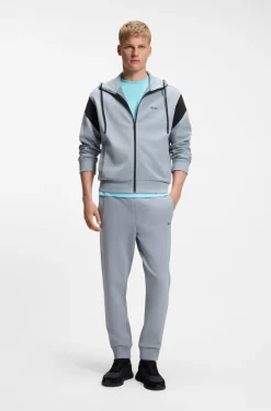 Jogginghose aus Baumwoll-Mix mit Logo-Stickerei