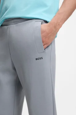 Jogginghose aus Baumwoll-Mix mit Logo-Stickerei