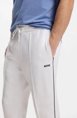 Jogginghose aus Baumwoll-Mix mit Paspeln