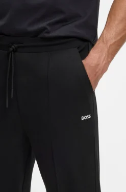 Jogginghose aus Baumwoll-Mix mit Biesenfalten