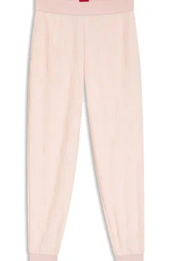 Jogginghose aus Baumwoll-Mix mit Allover-Logo-Muster