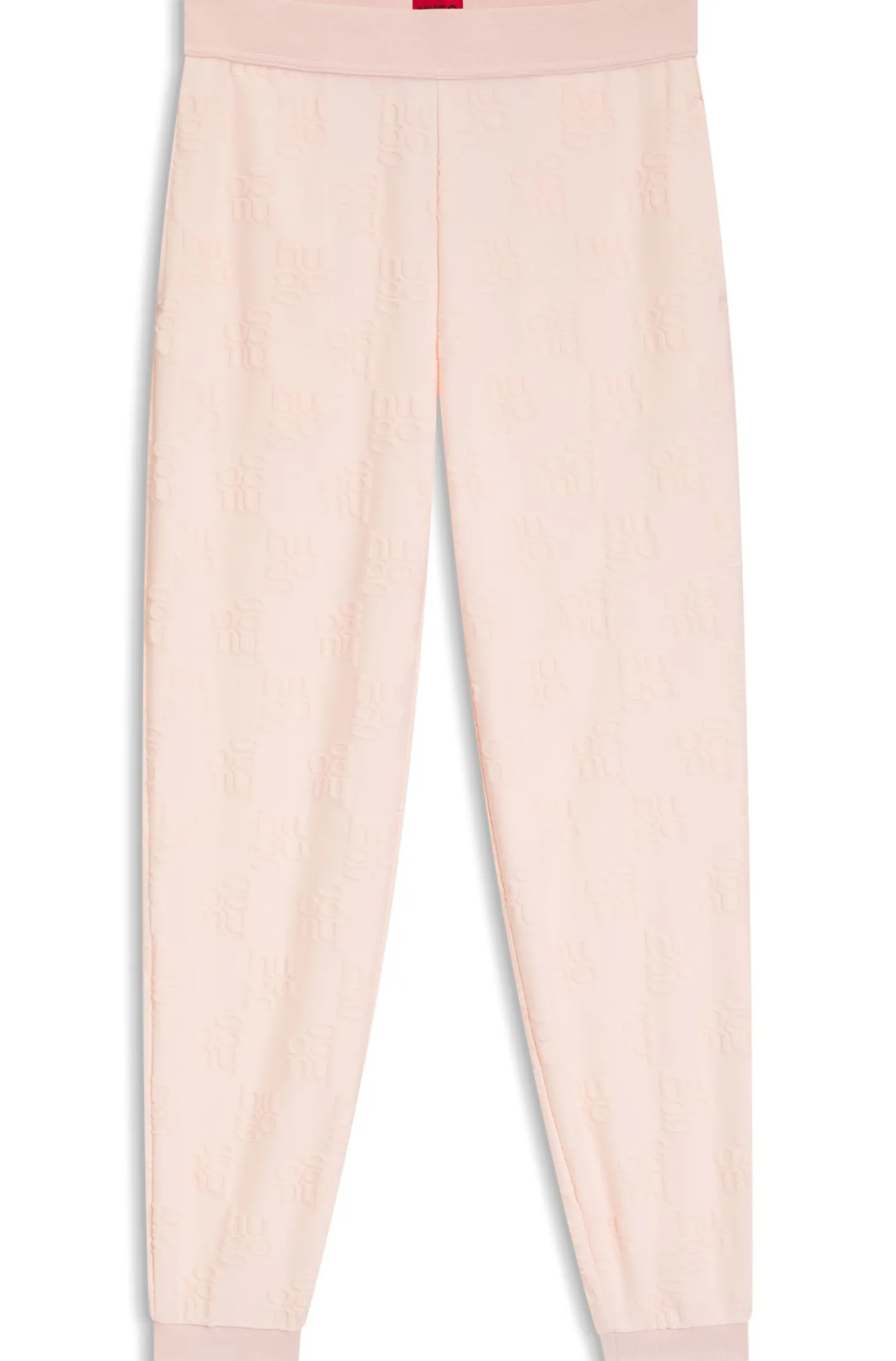 Jogginghose aus Baumwoll-Mix mit Allover-Logo-Muster