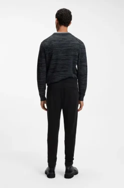 Jogginghose aus Baumwoll-Terry mit Logo-Aufnäher